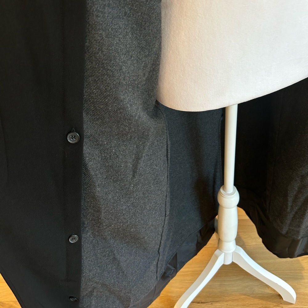 Anne Klein Black Trench/Winter Coat Sz 8 - Picture 6 of 9